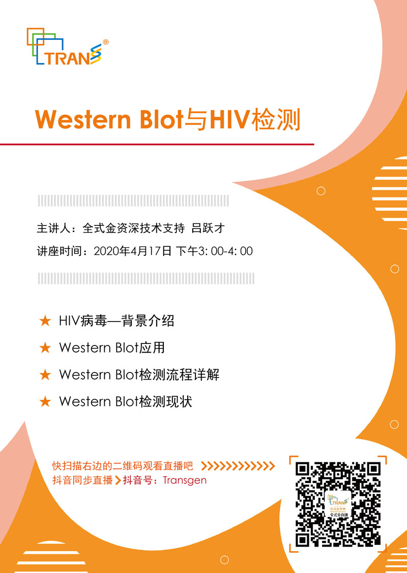【講座直播】Western Blot與HIV檢測