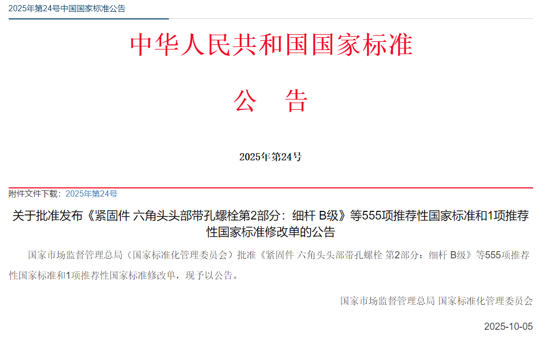 全式金攜手制定國標